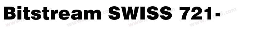 Bitstream SWISS 721字体转换